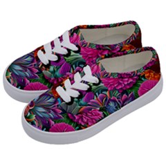 Flowers Nature Spring Blossom Flora Petals Art Kids  Classic Low Top Sneakers by Ravend