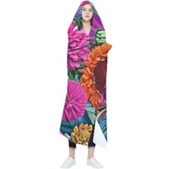 Flowers Nature Spring Blossom Flora Petals Art Wearable Blanket by Ravend