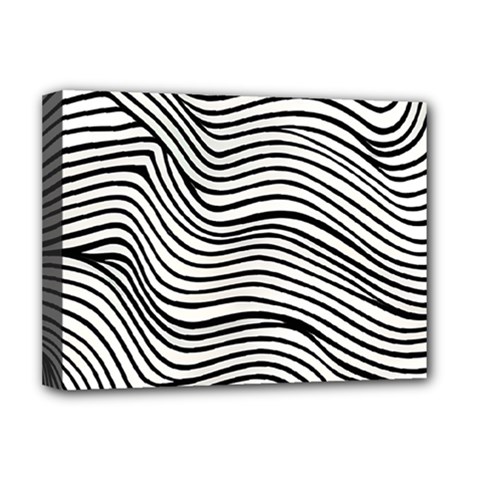 Black And White Cartoon Coloring Deluxe Canvas 16  X 12  (stretched)  by Ravend