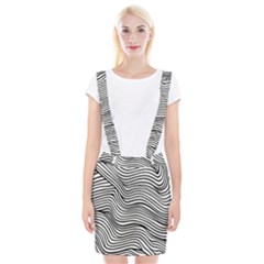 Black And White Cartoon Coloring Braces Suspender Skirt by Ravend