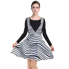 Black And White Cartoon Coloring Plunge Pinafore Dress by Ravend