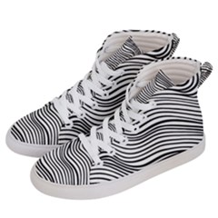 Black And White Cartoon Coloring Women s Hi-top Skate Sneakers by Ravend