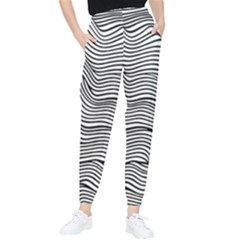 Black And White Cartoon Coloring Women s Tapered Pants by Ravend