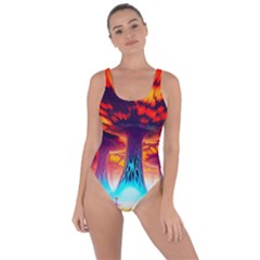 Sci-fi Fantasy Art Painting Colorful Pattern Bring Sexy Back Swimsuit by Ravend