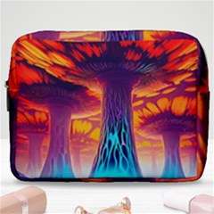 Sci-fi Fantasy Art Painting Colorful Pattern Make Up Pouch (large) by Ravend