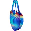 Art Fantasy Painting Colorful Pattern Design Giant Heart Shaped Tote View3