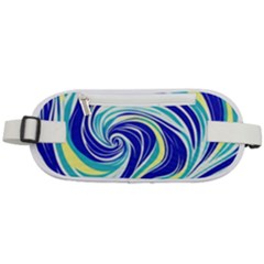 Pattern Design Swirl Watercolor Art Rounded Waist Pouch by Ravend