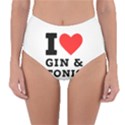 I love gin and tonic Reversible High-Waist Bikini Bottoms View3