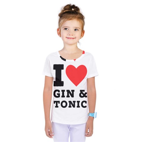 I Love Gin And Tonic Kids  One Piece Tee by ilovewhateva