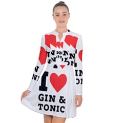 I Love Gin And Tonic Long Sleeve Panel Dress by ilovewhateva