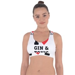 I Love Gin And Tonic Cross String Back Sports Bra by ilovewhateva