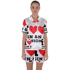 I Love Gin And Tonic Satin Short Sleeve Pajamas Set by ilovewhateva