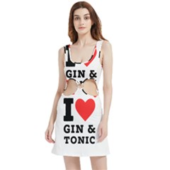 I Love Gin And Tonic Velour Cutout Dress by ilovewhateva