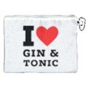 I love gin and tonic Canvas Cosmetic Bag (XXL) View2