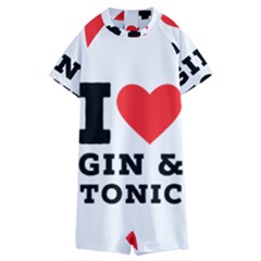 I Love Gin And Tonic Kids  Boyleg Half Suit Swimwear by ilovewhateva