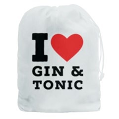 I Love Gin And Tonic Drawstring Pouch (3xl) by ilovewhateva