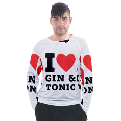 I Love Gin And Tonic Men s Long Sleeve Raglan Tee by ilovewhateva