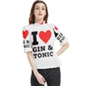 I love gin and tonic Frill Neck Blouse View1