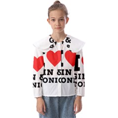 I Love Gin And Tonic Kids  Peter Pan Collar Blouse by ilovewhateva