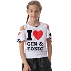 I Love Gin And Tonic Kids  Butterfly Cutout Tee by ilovewhateva