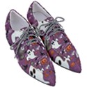 Pumpkin Ghost Witch Hat Halloween Sketch Holiday Pointed Oxford Shoes View3