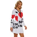 I love gin and tonic Long Sleeve Deep V Mini Dress  View3