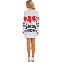 I love gin and tonic Long Sleeve Deep V Mini Dress  View4