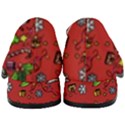 Santa Snowman Gift Holiday Christmas Cartoon Women s Chunky Heel Loafers View4