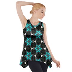 Pattern Design Scrapbooking Colorful Stars Side Drop Tank Tunic by Ravend