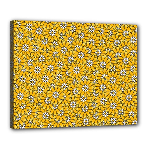 Flowers Bloom Art Colorful Artwork Design Pattern Canvas 20  X 16  (stretched) by Ravend