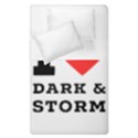 I love dark and storm Duvet Cover Double Side (Single Size) View2