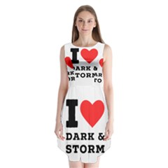 I Love Dark And Storm Sleeveless Chiffon Dress   by ilovewhateva