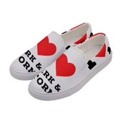 I Love Dark And Storm Women s Canvas Slip Ons by ilovewhateva