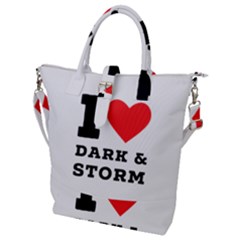 I Love Dark And Storm Buckle Top Tote Bag by ilovewhateva