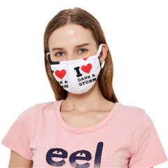 I Love Dark And Storm Crease Cloth Face Mask (adult) by ilovewhateva