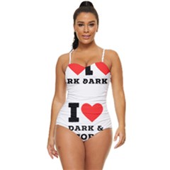 I Love Dark And Storm Retro Full Coverage Swimsuit by ilovewhateva