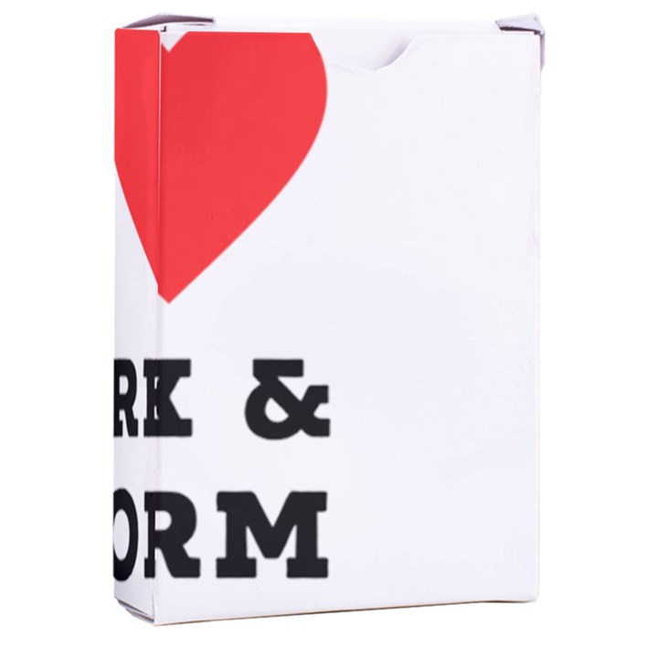 I love dark and storm Playing Cards Single Design (Rectangle) with Custom Box