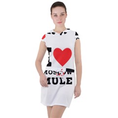 I Love Moscow Mule Drawstring Hooded Dress by ilovewhateva