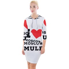 I Love Moscow Mule Quarter Sleeve Hood Bodycon Dress by ilovewhateva