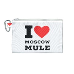 I Love Moscow Mule Canvas Cosmetic Bag (medium) by ilovewhateva