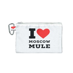 I Love Moscow Mule Canvas Cosmetic Bag (small) by ilovewhateva