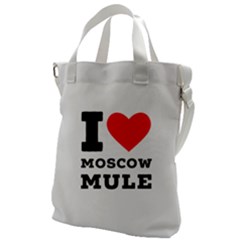 I Love Moscow Mule Canvas Messenger Bag by ilovewhateva