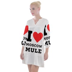 I Love Moscow Mule Open Neck Shift Dress by ilovewhateva