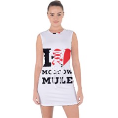 I Love Moscow Mule Lace Up Front Bodycon Dress by ilovewhateva