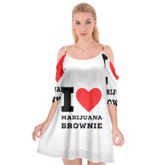 I Love Marijuana Brownie Cutout Spaghetti Strap Chiffon Dress by ilovewhateva