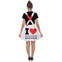 I love marijuana brownie Velvet Suspender Skater Skirt View2