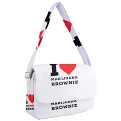 I Love Marijuana Brownie Courier Bag by ilovewhateva