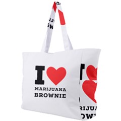 I Love Marijuana Brownie Simple Shoulder Bag by ilovewhateva