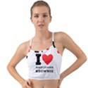 I love marijuana brownie Mini Tank Bikini Top View1