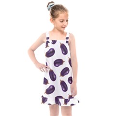 Eggplant Kids  Overall Dress by SychEva